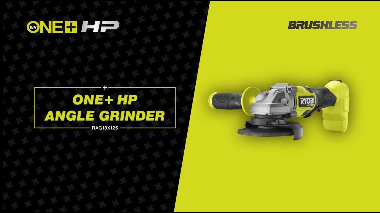 RYOBI® 18V ONE+™ HP Brushless 125mm Angle Grinder [RAG18X125]
