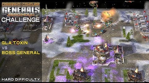 Command & Conquer: Zero Hour - Challenge - GLA Toxin vs Boss General Leang [Hard] 1080p