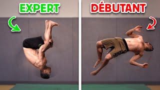 ANALYSE du salto ARRIÈRE : debutant VS EXPERT ( super SLOW MO )