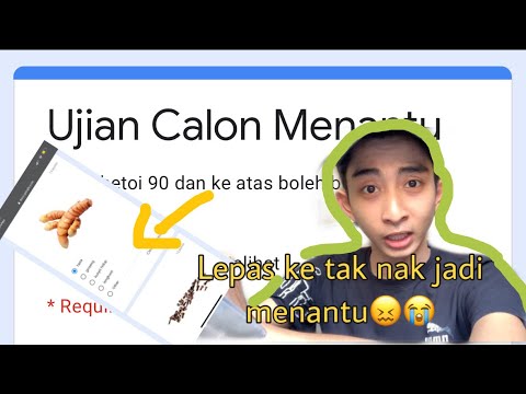 VIRAL | TEST SOALAN UNTUK JADI  calon menantu | HAIH MACAM-MACAM