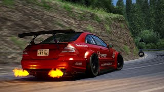 Tuned Mercedes-Benz CLK 55 AMG at Krajiška Zmija / Assetto Corsa gameplay (AC)