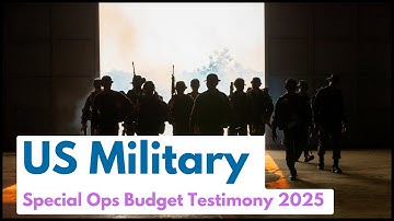 US Officials Testify on Special Ops Budget FY2026 | Senate Hearing| US Military | Defense & Security