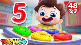 Five Little Donuts are Jumping | Neo & Donuts | Colors Song | Kids Songs | Starhat Neo | Yes! Neo
