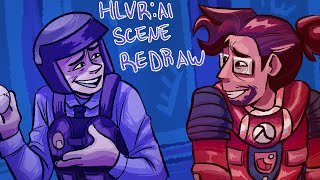 Hlvrai Cast Commentary Scene Redraw (Speedpaint)