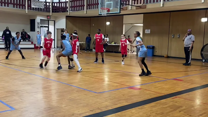 Terrell Warren #4 dominates in YMCA league.