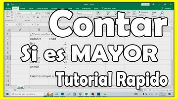 Cómo contar si es mayor en Excel paso a paso - comoconfigurar