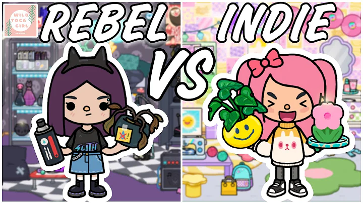 MY ROOM REBEL  VS INDIE  TOCA LIFE WORLD