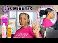 5 MINUTE Wash and Go Style For 2022 | Type 4 Hair