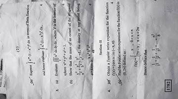 Paper KUK Sem 6 Dynamics | Real Analysis | Linear Algebra Math 2019