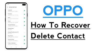 OPPO Phone How To Recover Delete Contacts / Delete Contact Kaise Recover Karen OPPO Mobile Me