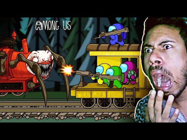 CHOO CHOO Charles vs AMONG US Mini Crewmates Animations || Subroto Gaming 2.0 class=