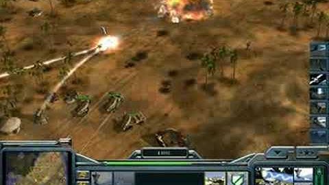 C&C Generals Shockwave Mod Skirmish: Airforce vs. 2 Medium CPU - Part 2/2