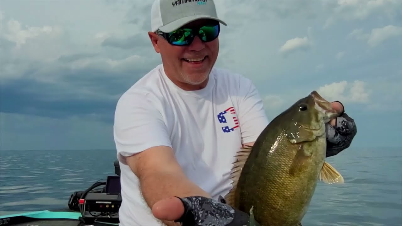 Catching Smallmouths with the Yamamoto Scope Shad on Lake Erie