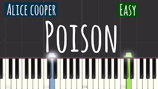 Alice Cooper - Poison Piano Tutorial | Easy screenshot 1