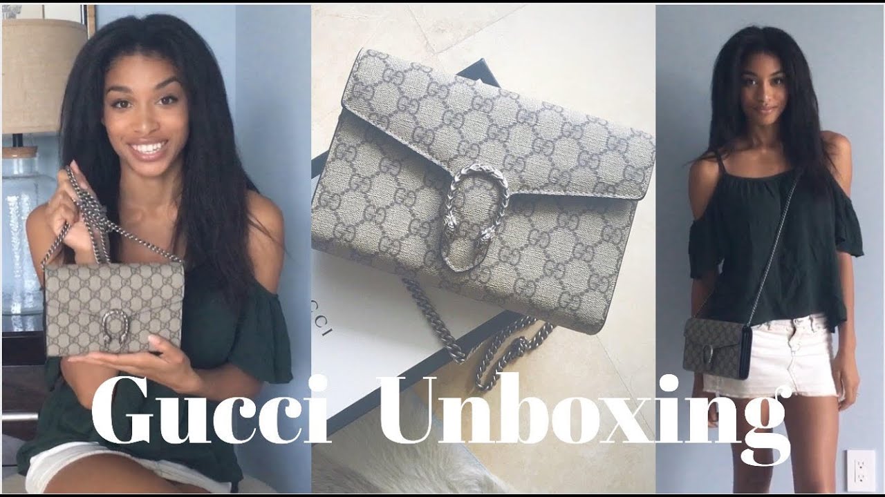 | GUCCI UNBOXING | Dionysus Chain Wallet | KWSHOPS