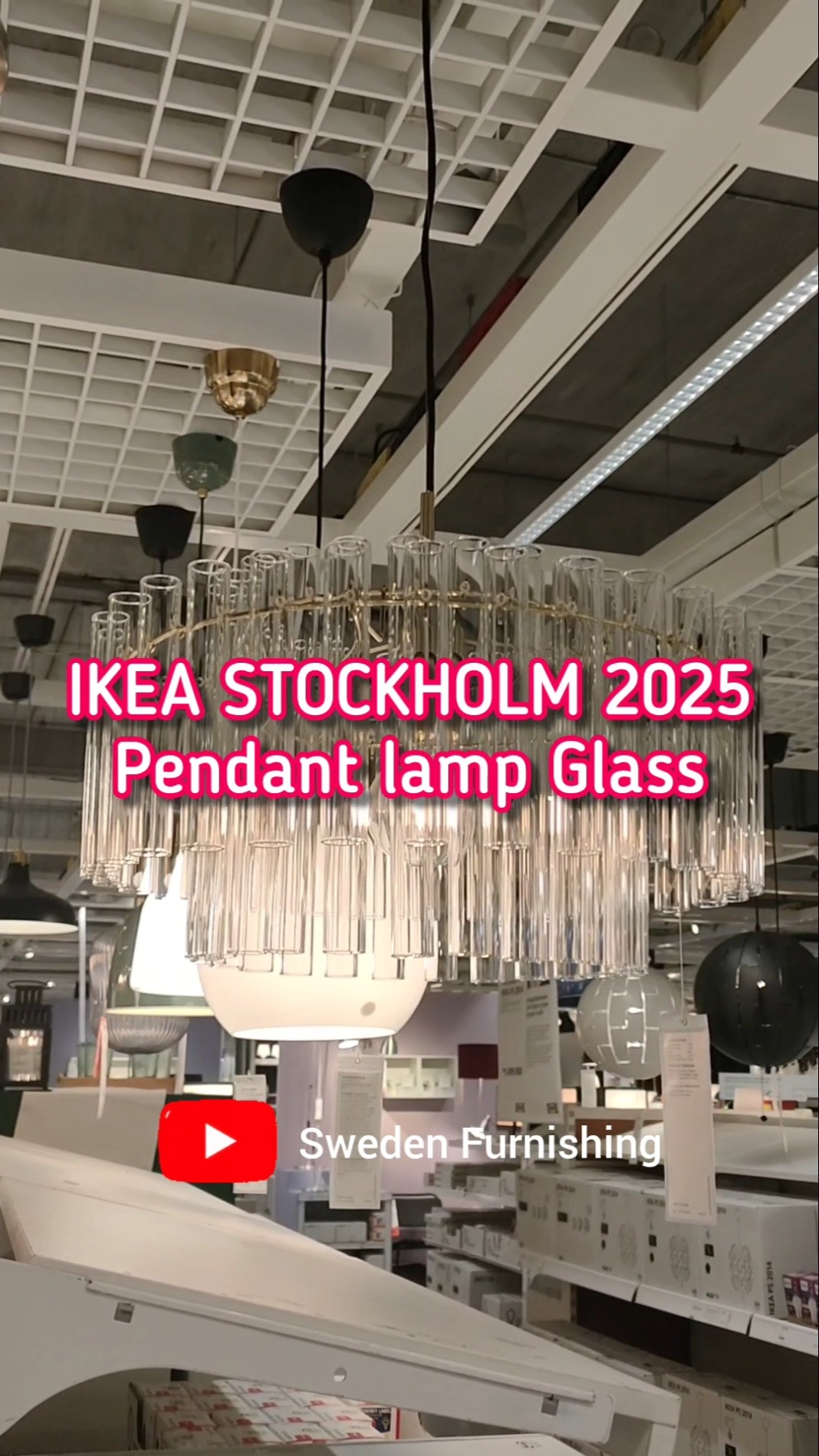 Ikea Stockholm 2025, pendant lamp Glass version, new 2025 - YouTube