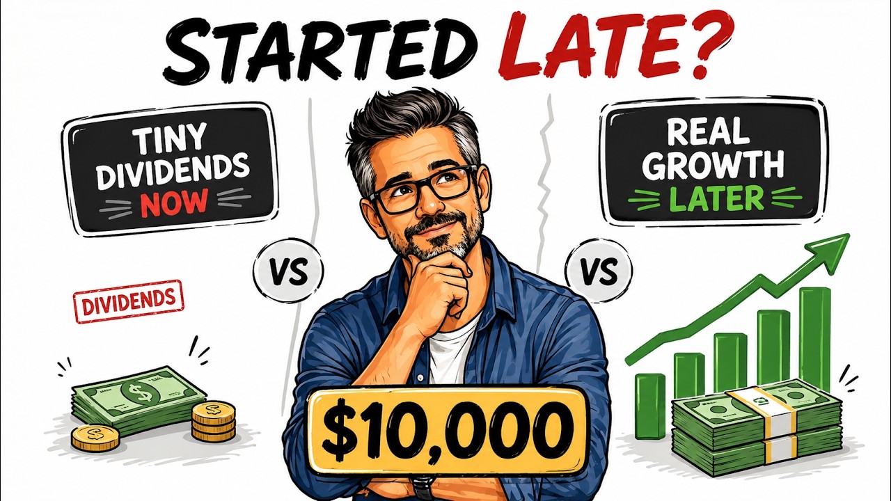 Started Late With $10,000? Growth Or Dividends (The Honest Answer)