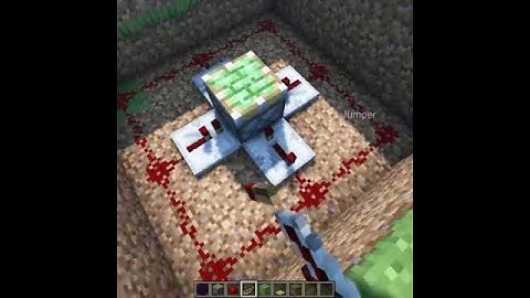 Minecraft simple slime trampoline 😎😎