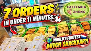🌍 WORLD’S FASTEST DUTCH SNACKBAR! 😱 | 7 Orders in Under 11 Minutes