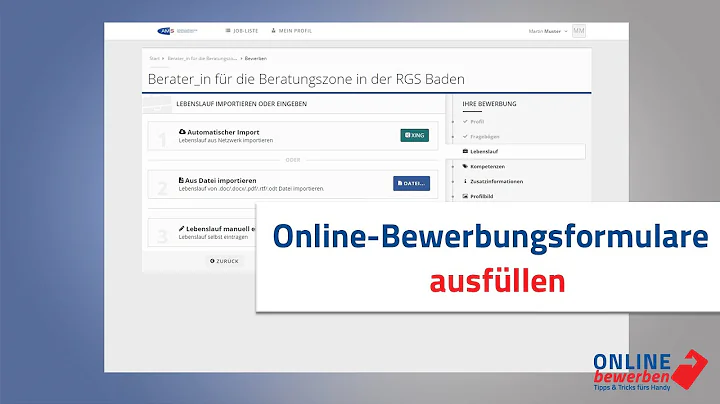 Erfolgreich Online-Bewerbungsformulare ausfüllen