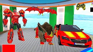 Lion Robot Car Game 2021 - Flying Bat Robot Game #2 - Android Gameplay screenshot 5