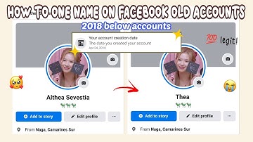 how to one name on facebook old account (new method)