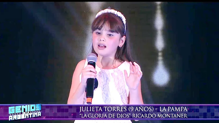 Julieta Torres con 9 aos mostr la potencia de su voz