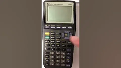 Determinant of a 3 x 3 coefficient matrix on a TI-83 in 40 seconds