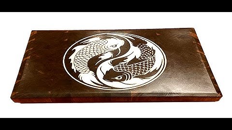 Making the end grain board with a CNC epoxy inlay