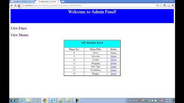 46Complete CMS Website in PHP MySQL   Urdu Hindi Tutorials Part 11 of 16