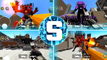 nextbots in playground new update 3.0.5 gameplay titanium speakerman is fire vs big skibidi toilet