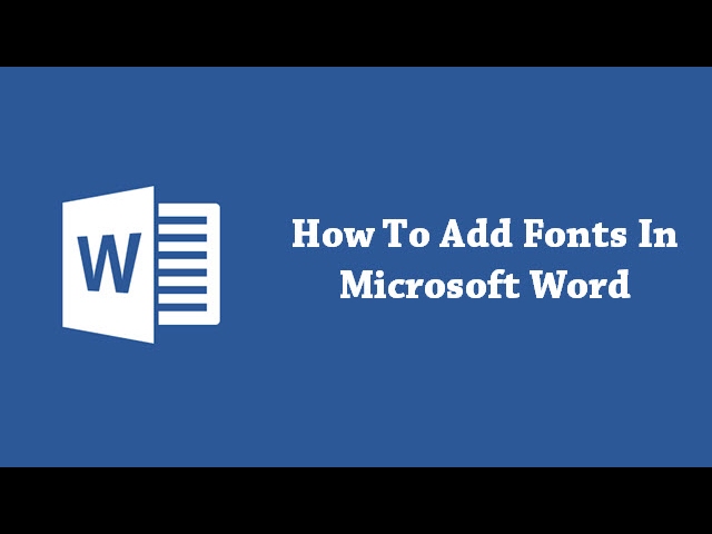 How To Add Fonts In Microsoft Word Youtube