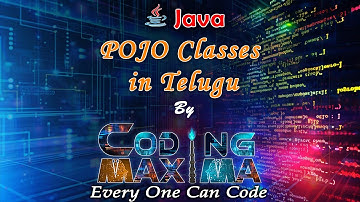 Java POJO Classes in telugu with Animation from coding maxima with animations. | java