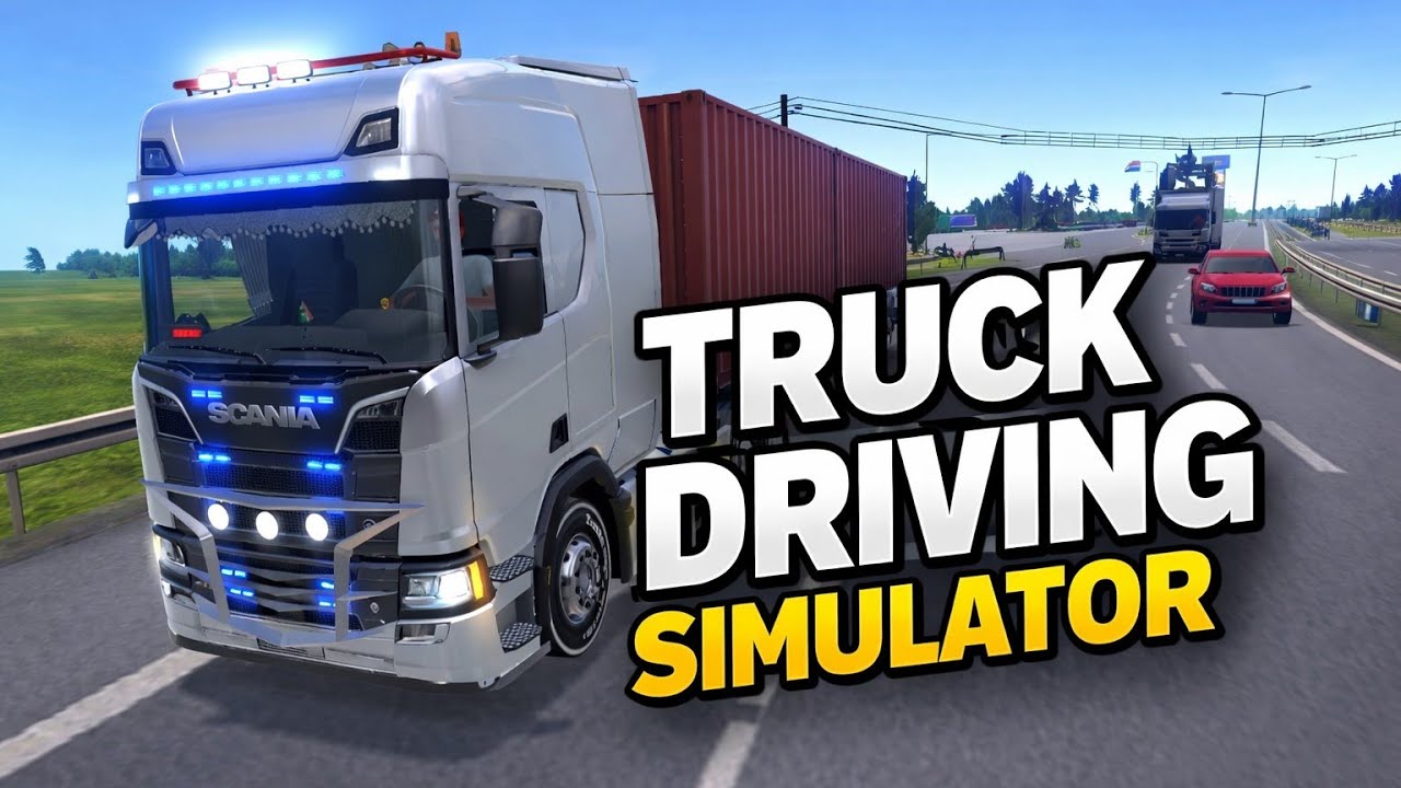 Snowy Highway Night Drive 🚍 | Relaxing Gameplay Truck driving simulator game play ▶️