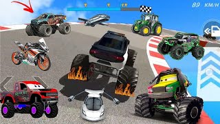 Monster simulator car😎😎 spider man car racing😱😱 gadi wala game Impossible driver 😵😵#gameplay