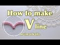 「Vラインの作り方」タティングレース Tatting lace "How to make V line"