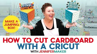 How To Cut Cardboard With A Cricut | Make A Jumping Box!