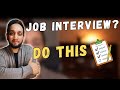 Job Interview Tips | Follow these steps to clear JOB INTERVIEWS | How to clear Job Interviews?