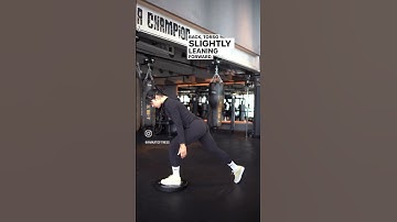 Deficit reverse lunges for glutes!