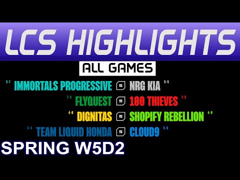 LCS Highlights Week5 Day2 LCS Spring 2024 All Games By Onivia
