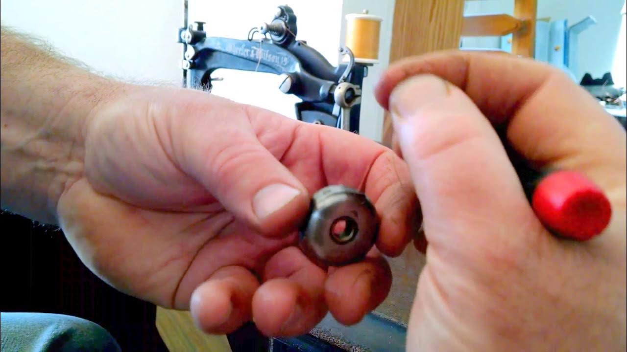 How to Wind Bobbin on an Antique Wheeler & Wilson No. 8 Treadle Sewing