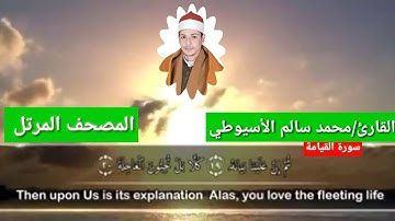 سورة القيامة القارئ محمدسالم الاسيوطي
