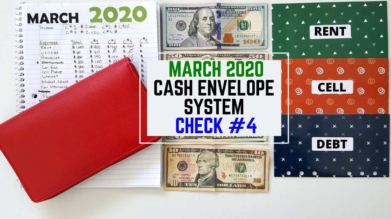 2020 Cash Envelope Stuffing | March 2020 Check # 4 | Dave Ramsey Inspired Budgeting