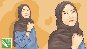 ELVANDATH SPEED VECTOR ART CARTOON | HIJAB FROM INDONESIAN | CORELDRAW X7