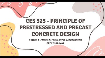 CES525 - PRINCIPLE OF PRESTRESSED AND PRECAST CONCRETE DESIGN | PEC2217A | GROUP 2