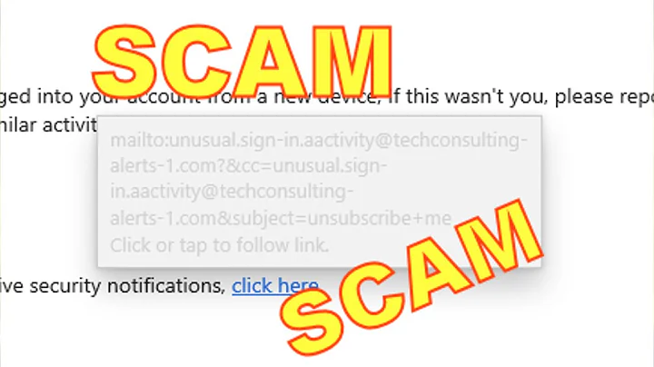 Looks like a 2 part scam to me Microsoft account unusual sign in alert
