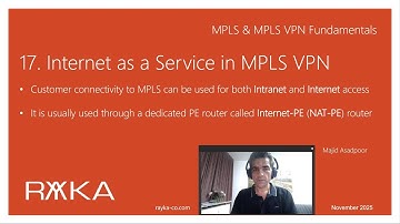 17. Internet as a Service in MPLS VPN Network