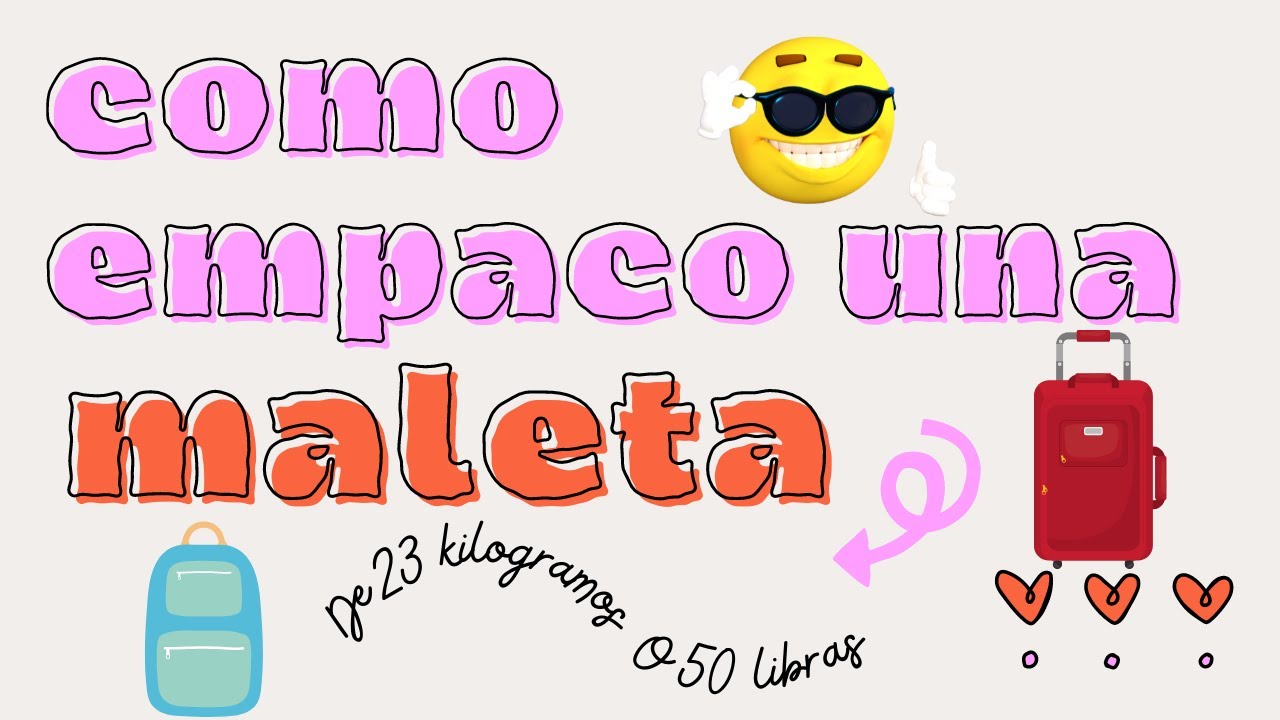 COMO EMPACAR MALETA DE 23 KILOS 🧳TIPS DE VIAJE//Gisela Pacheco Dé Ángel
