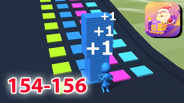 NEW GAME - Stack Colors - Level 154-156  -  New Update Gameplay Walkthrough - All Level(iOS,Android)