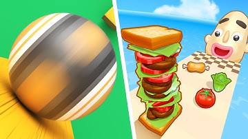 Action Balls Vs Sandwich Runner - All Levels NEW UPDATE Gameplay Android, iOS #232